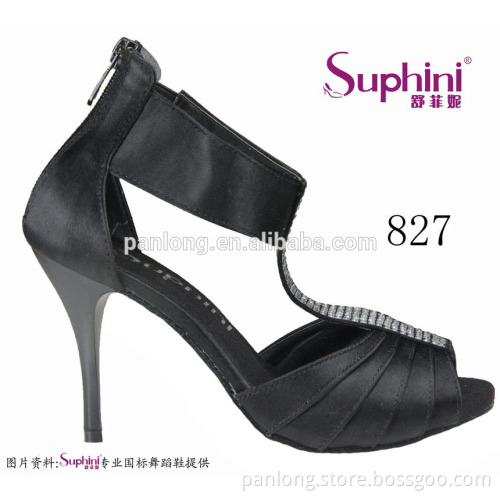 Suphini Quanlity Guarantee Sexy Kizomba Dance Woman Black Tango Shoes